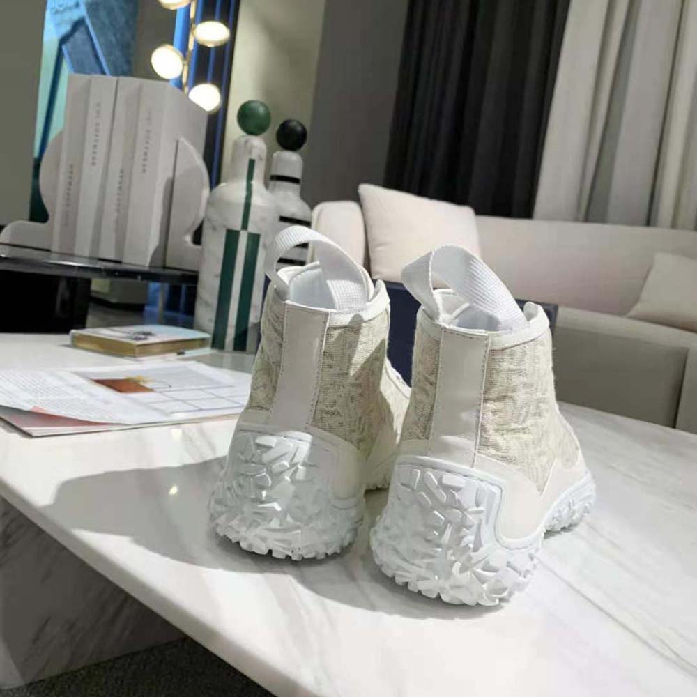 Dior Unisex B28 High-top Sneaker Off-White Dior Oblique Jacquard and White Rubber - image 5