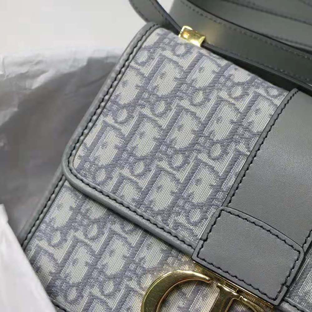 Dior Women 30 Montaigne Bag Gray Dior Oblique Jacquard - image 6