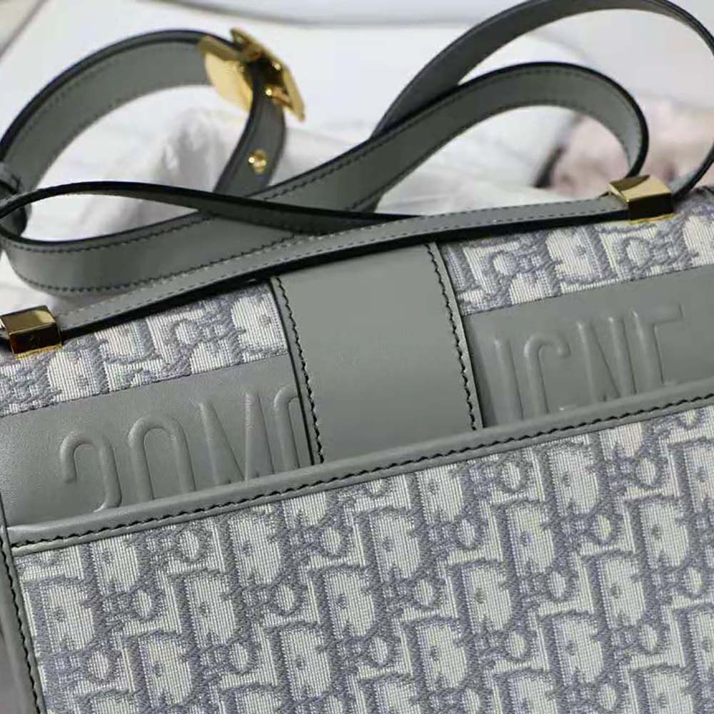 Dior Women 30 Montaigne Bag Gray Dior Oblique Jacquard - image 4