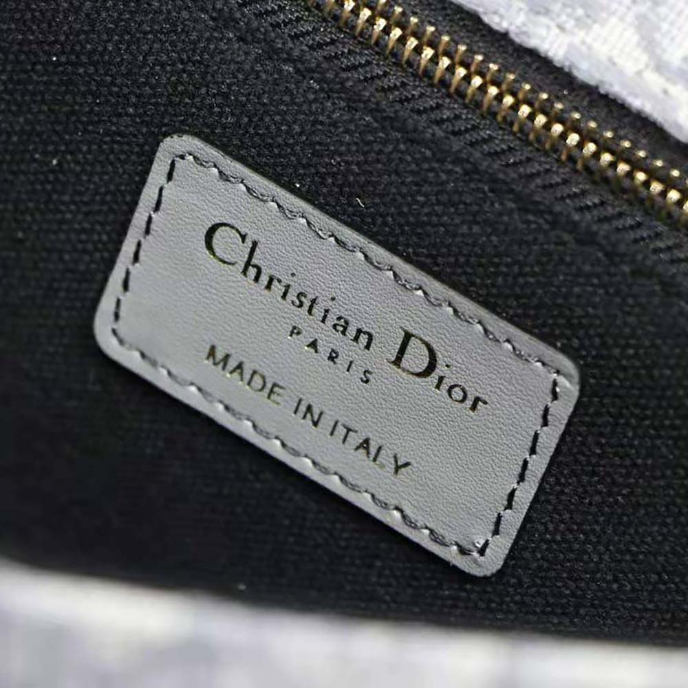 Dior Women 30 Montaigne Bag Gray Dior Oblique Jacquard - image 7