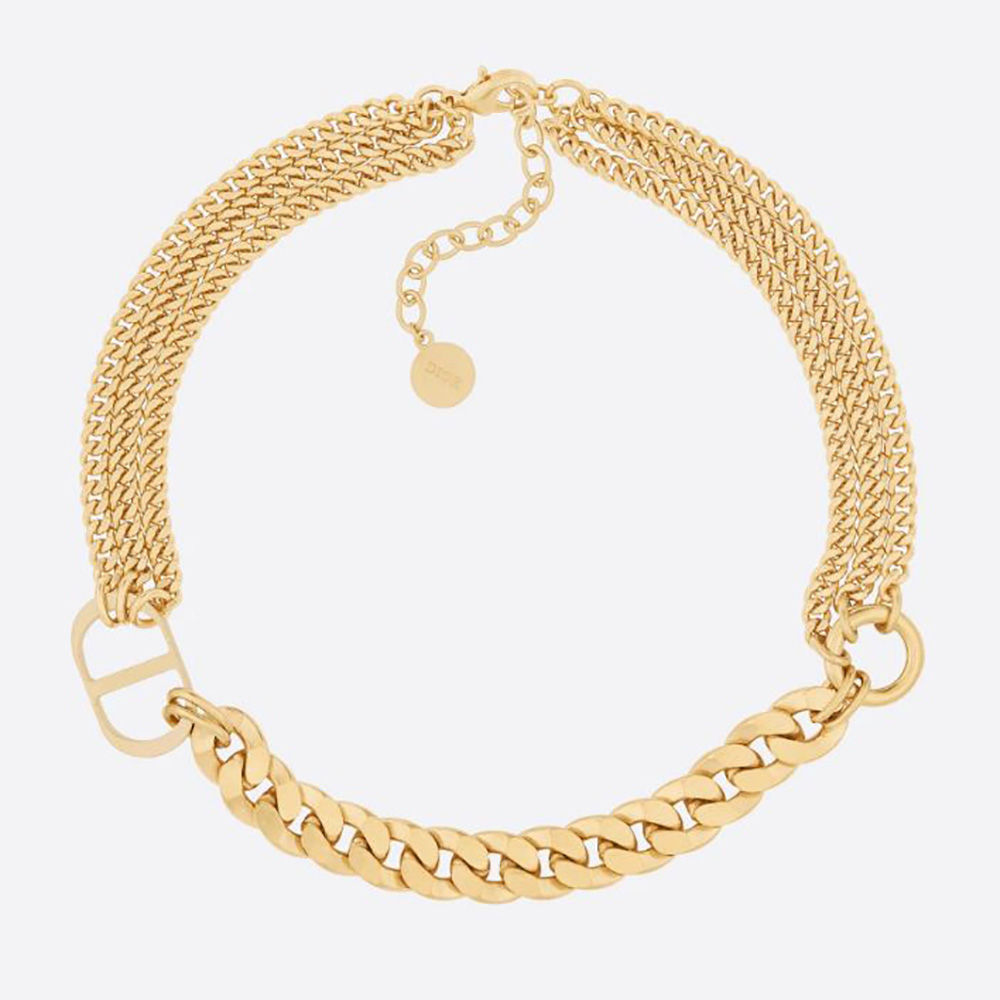 Close-up of Dior Women 30 Montaigne Necklace Gold-Finish Metal pendant detail