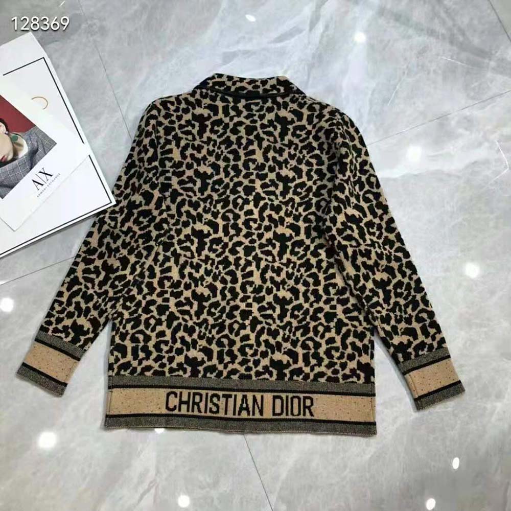 Side angle showing tailored silhouette of Dior Women Caro Jacket