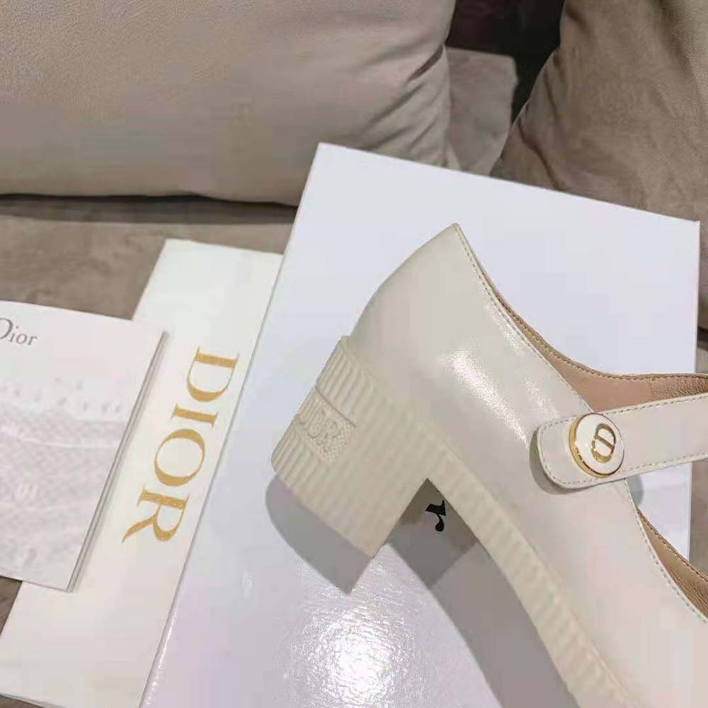 Dior Women D-Doll Pump White Shiny Calfskin - image 8
