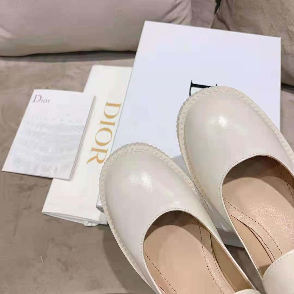 Dior Women D-Doll Pump White Shiny Calfskin - image 10