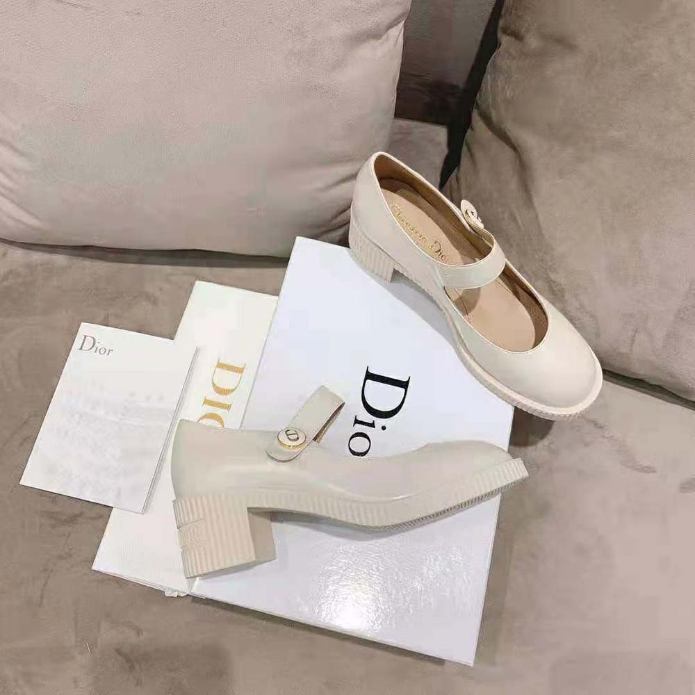 Dior Women D-Doll Pump White Shiny Calfskin - image 6