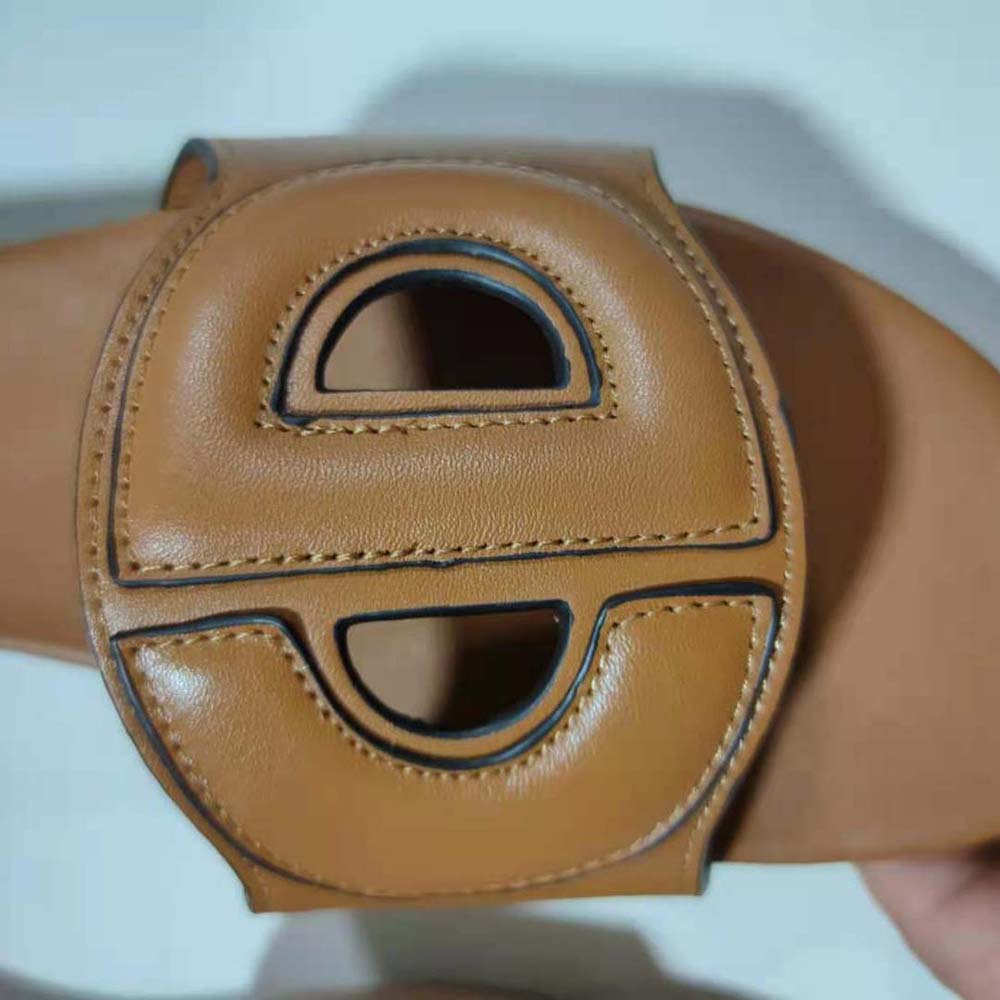 Dior Women D-club Slide Camel Calfskin - image 8