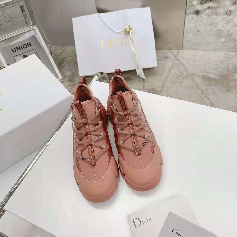 Dior Women D-connect Sneaker Dark Nude Technical Fabric - image 5