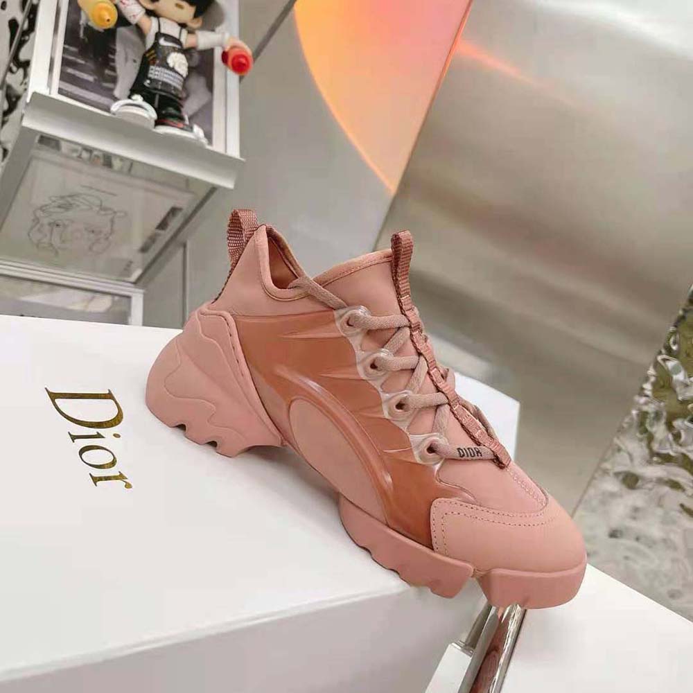 Dior Women D-connect Sneaker Dark Nude Technical Fabric - image 9