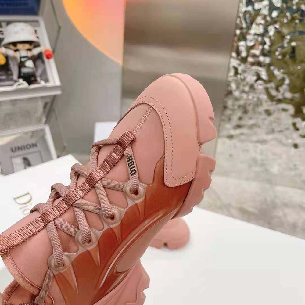 Dior Women D-connect Sneaker Dark Nude Technical Fabric - image 8
