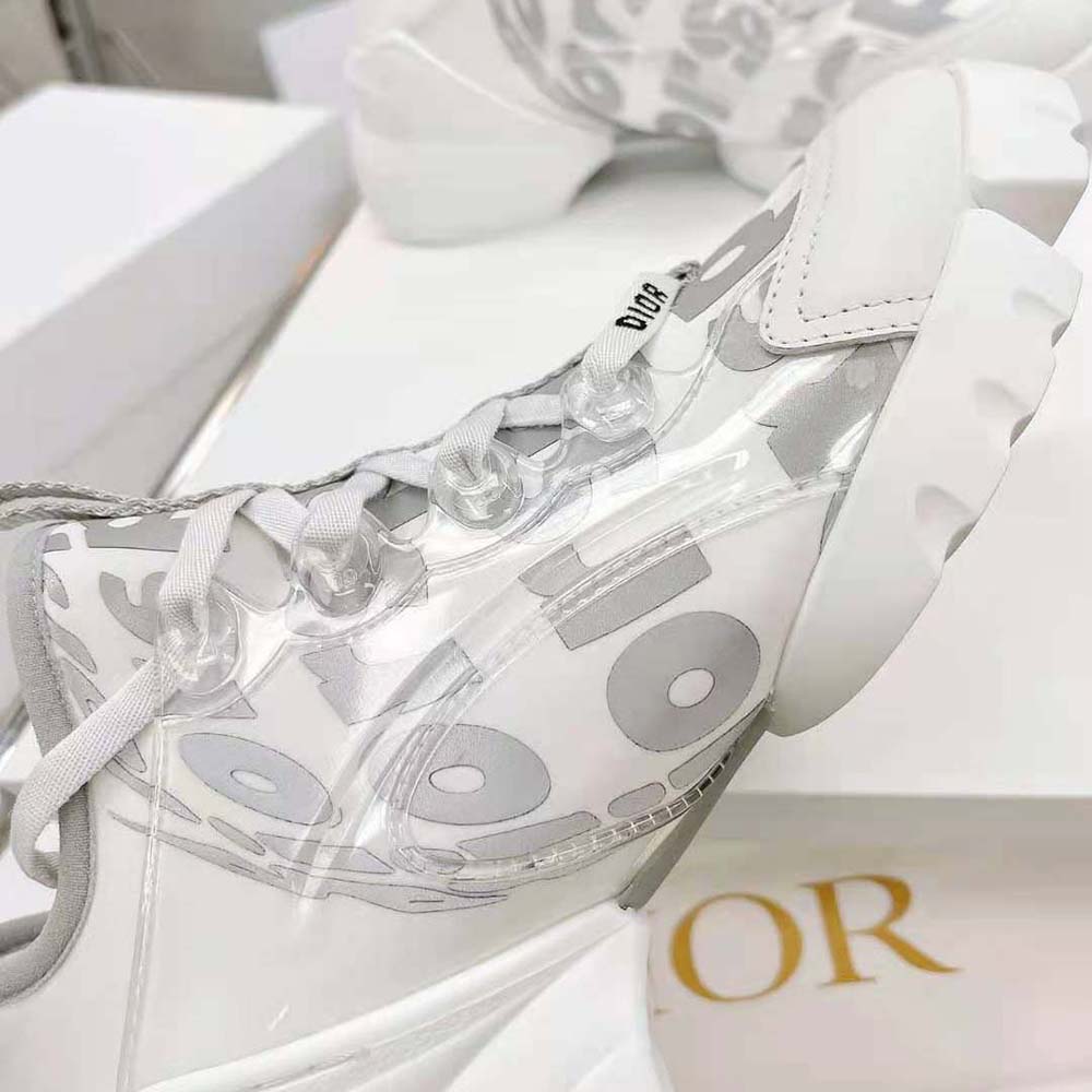 Dior Women D-connect Sneaker White Dior Spatial Printed Reflective Technical Fabric - image 9