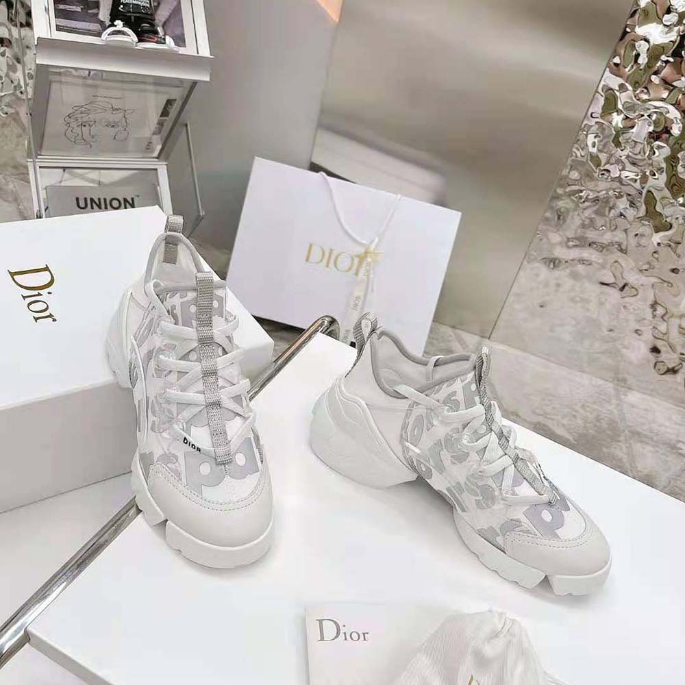 Dior Women D-connect Sneaker White Dior Spatial Printed Reflective Technical Fabric - image 6