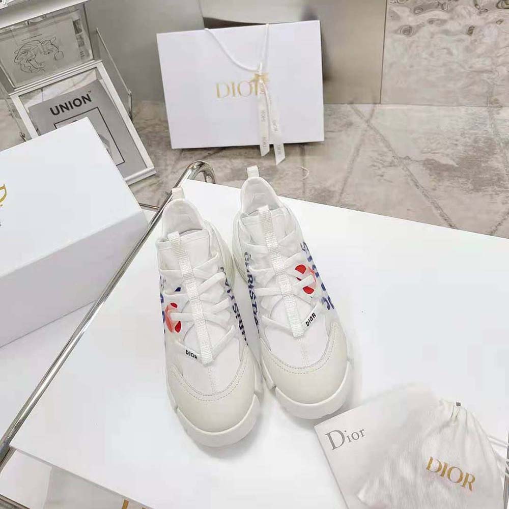 Dior Women D-connect Sneaker White J Adior Paris Technical Fabric - image 4