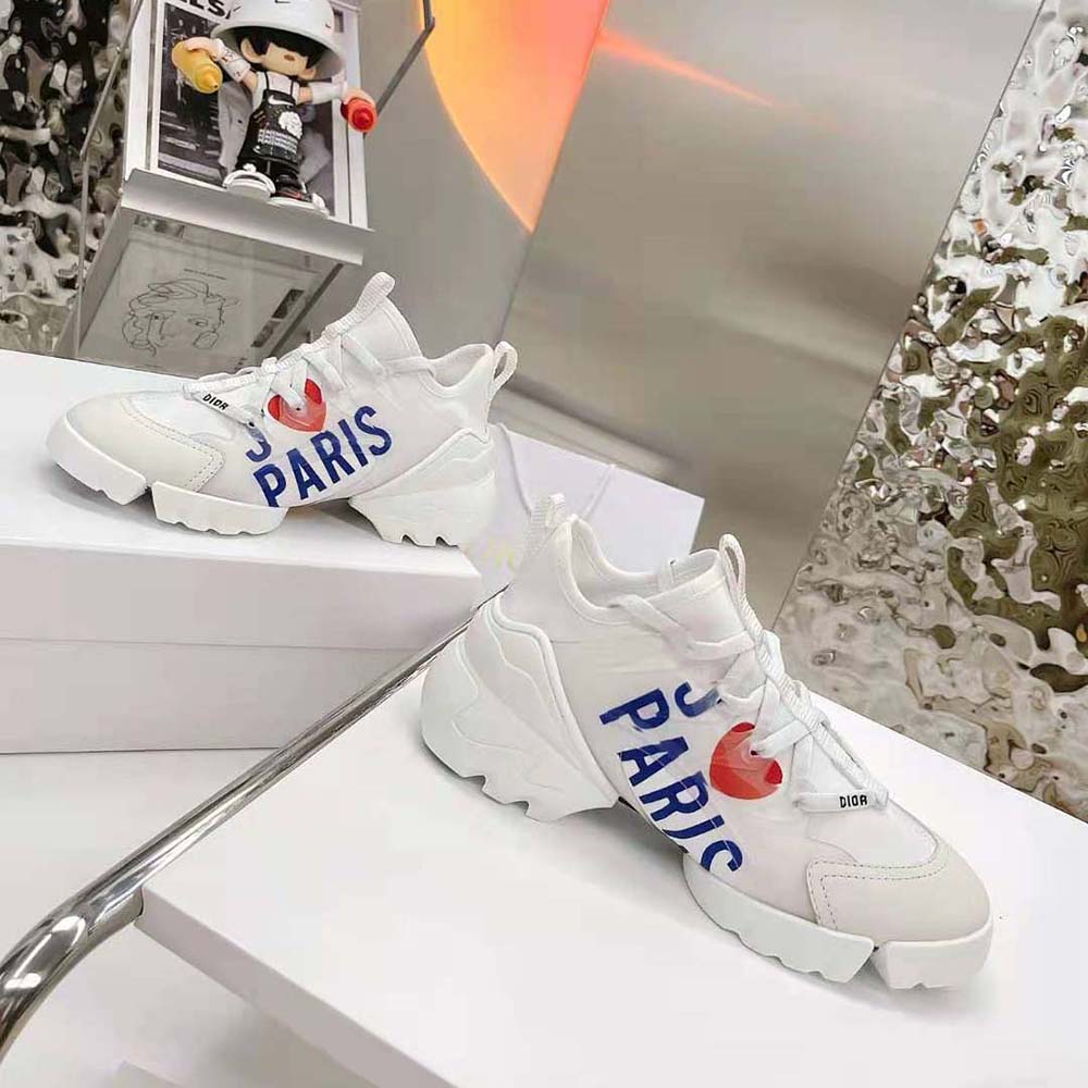 Dior Women D-connect Sneaker White J Adior Paris Technical Fabric - image 8