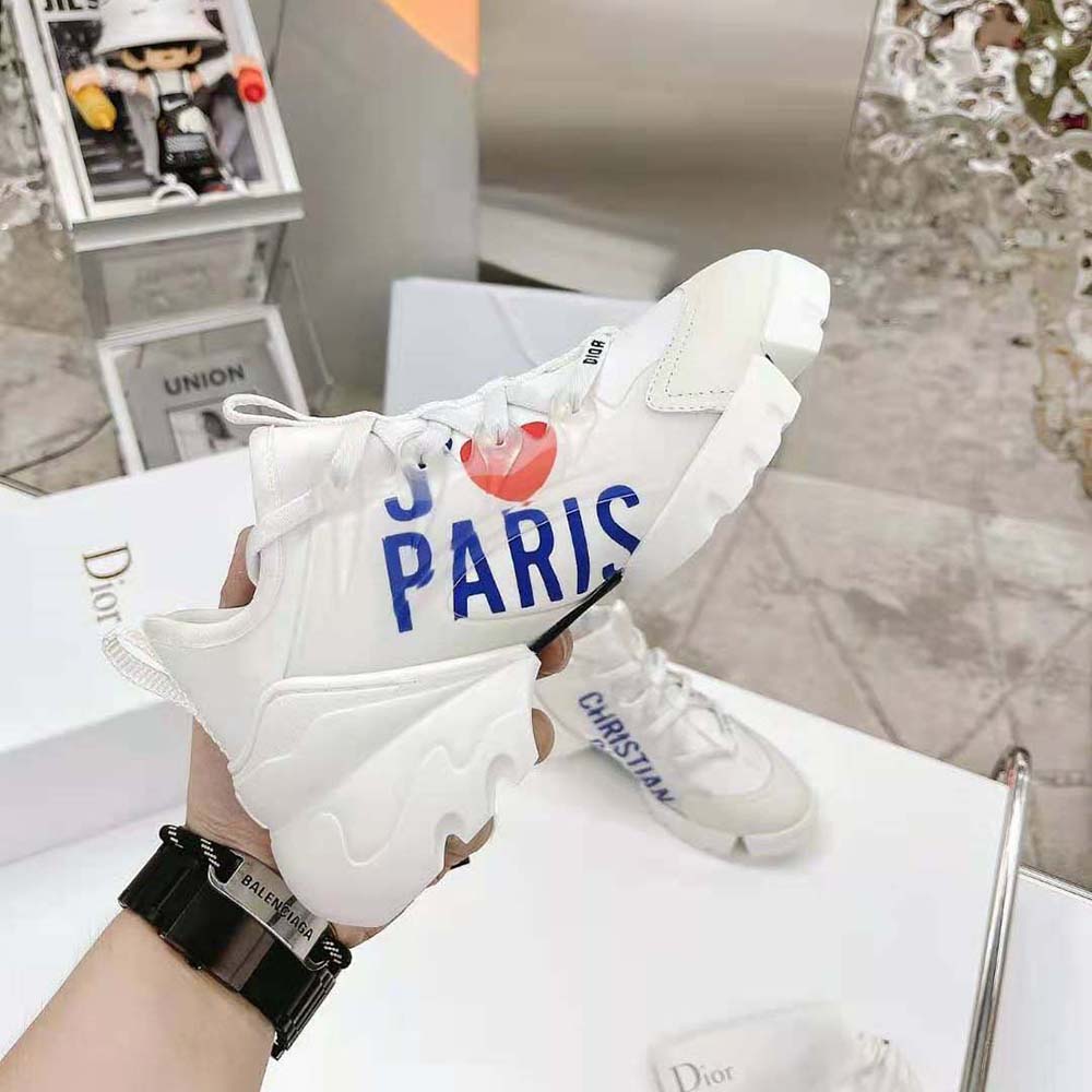Dior Women D-connect Sneaker White J Adior Paris Technical Fabric - image 7