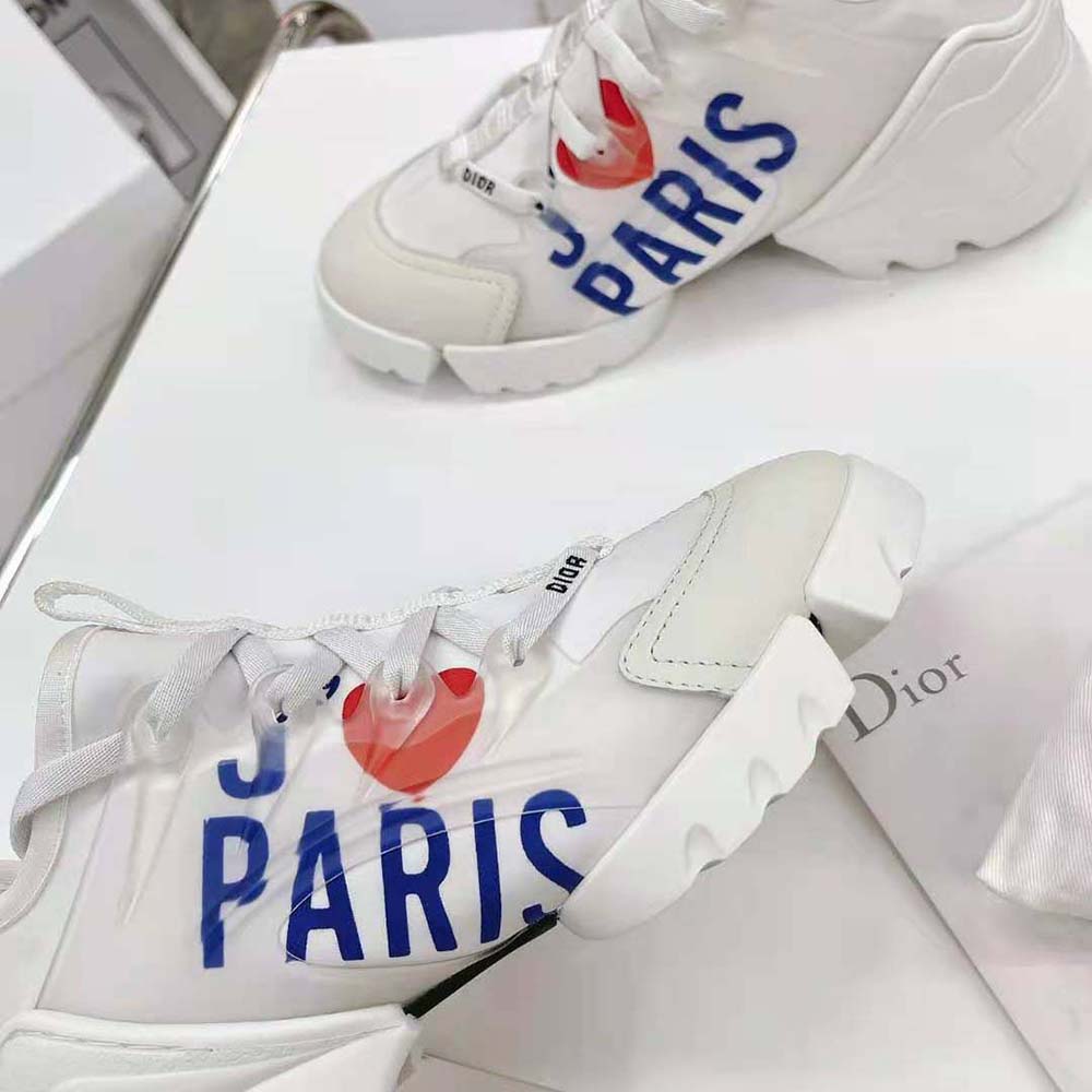 Dior Women D-connect Sneaker White J Adior Paris Technical Fabric - image 6