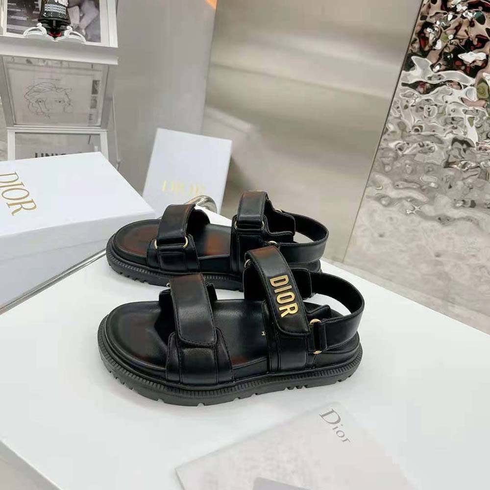 Dior Women Dioract Sandal Black Lambskin - image 4