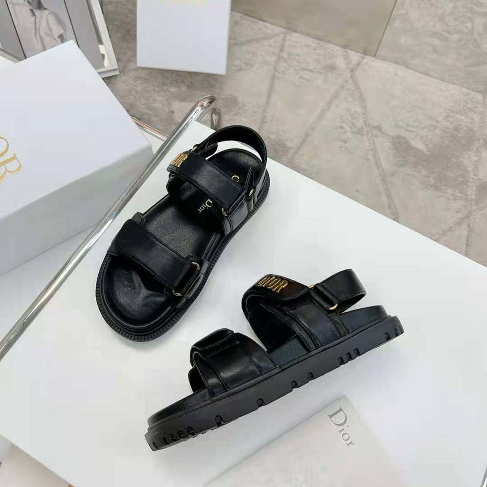 Dior Women Dioract Sandal Black Lambskin - image 5