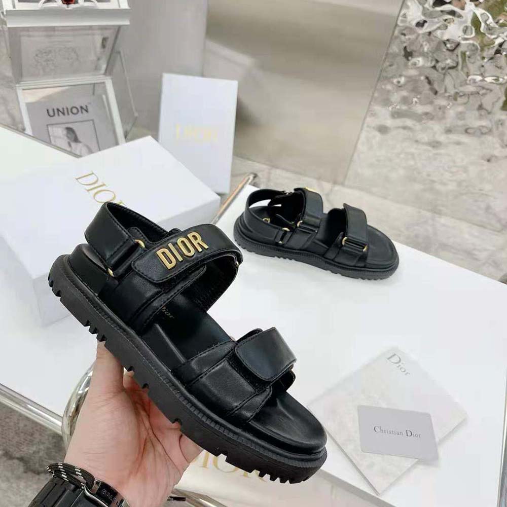 Dior Women Dioract Sandal Black Lambskin - image 6