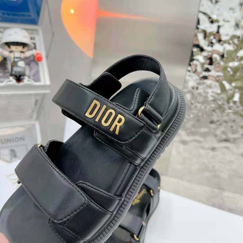 Dior Women Dioract Sandal Black Lambskin - image 10