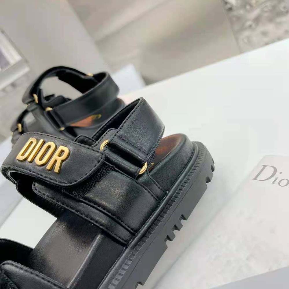 Dior Women Dioract Sandal Black Lambskin - image 9