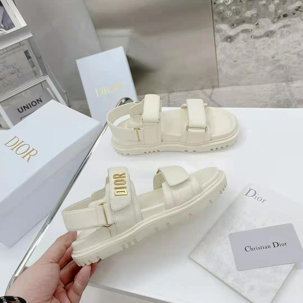 Dior Women Dioract Sandal White Lambskin - image 6