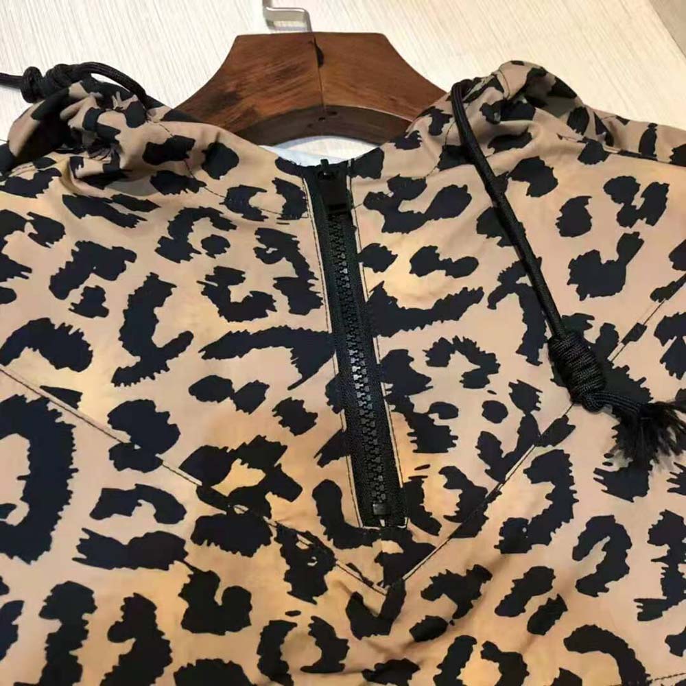 Dior Women Hooded Anorak Beige Multicolor Mizza Technical Taffeta Jacquard - image 4