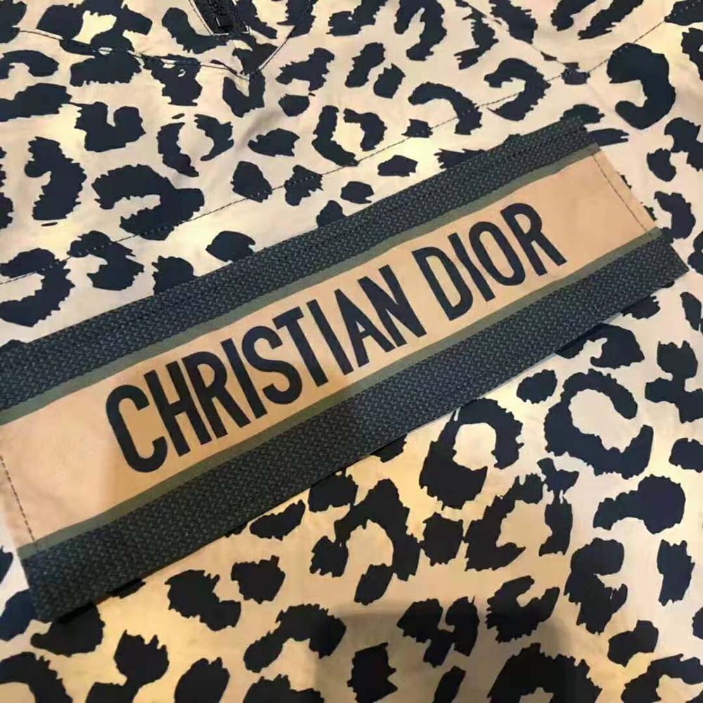 Dior Women Hooded Anorak Beige Multicolor Mizza Technical Taffeta Jacquard - image 9