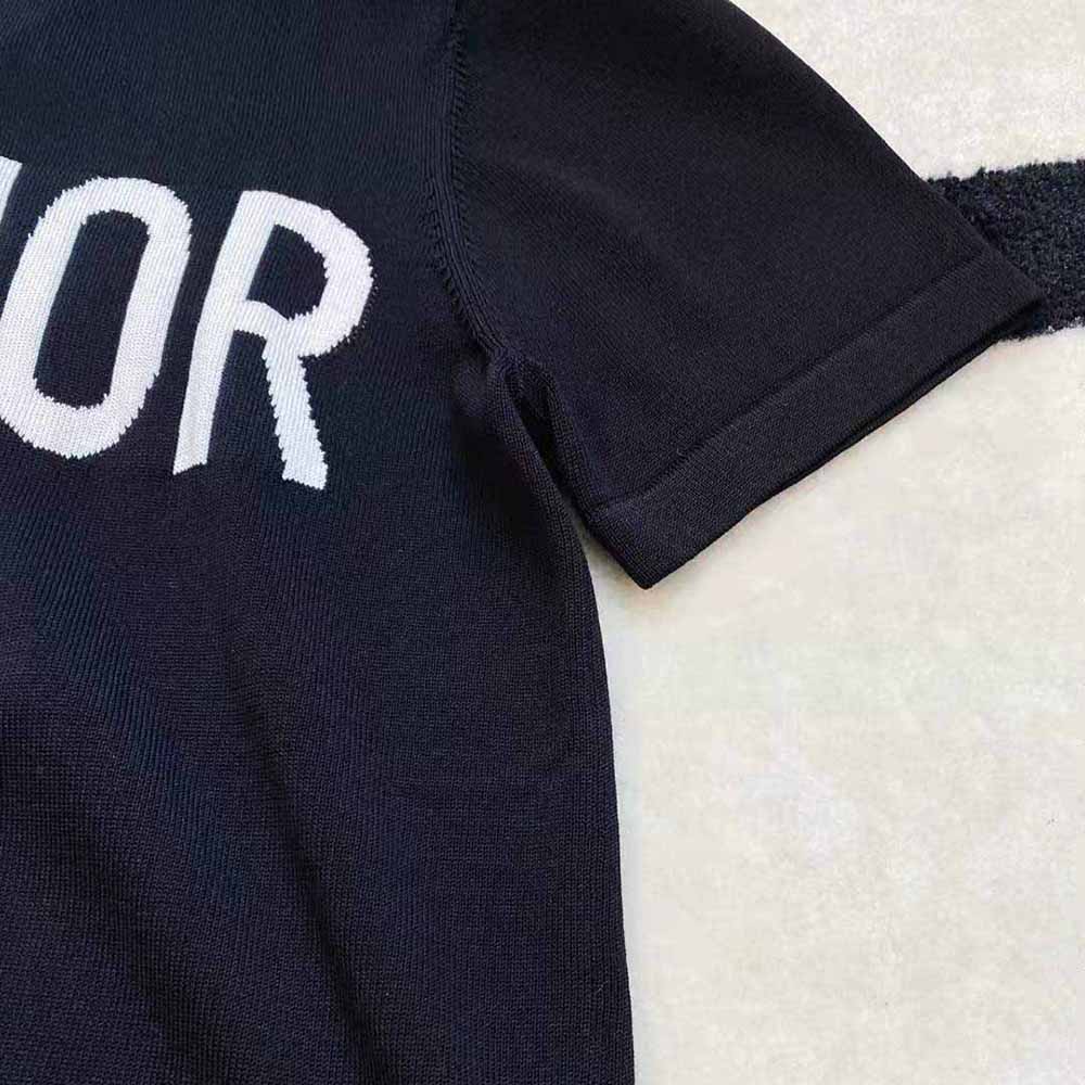 Dior Women J adior 8 T-Shirt Black Cotton Jersey and Linen - image 6