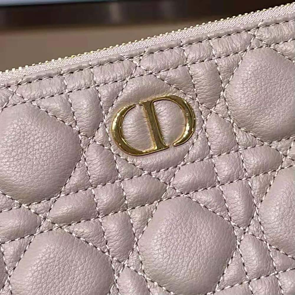 Dior Women Large Dior Caro Daily Pouch Cannage Calfskin-Sandy - image 6