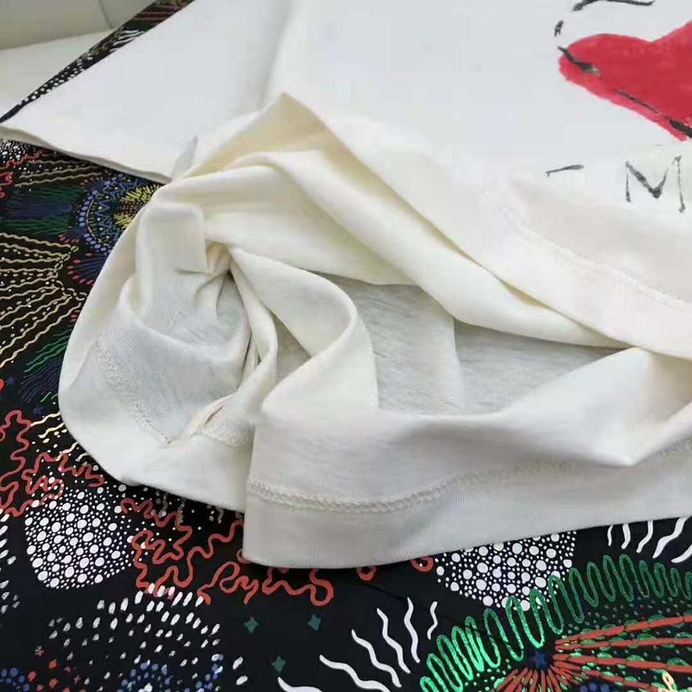 Dior Women Love Moves T-shirt Ecru Cotton Jersey and Linen - image 7