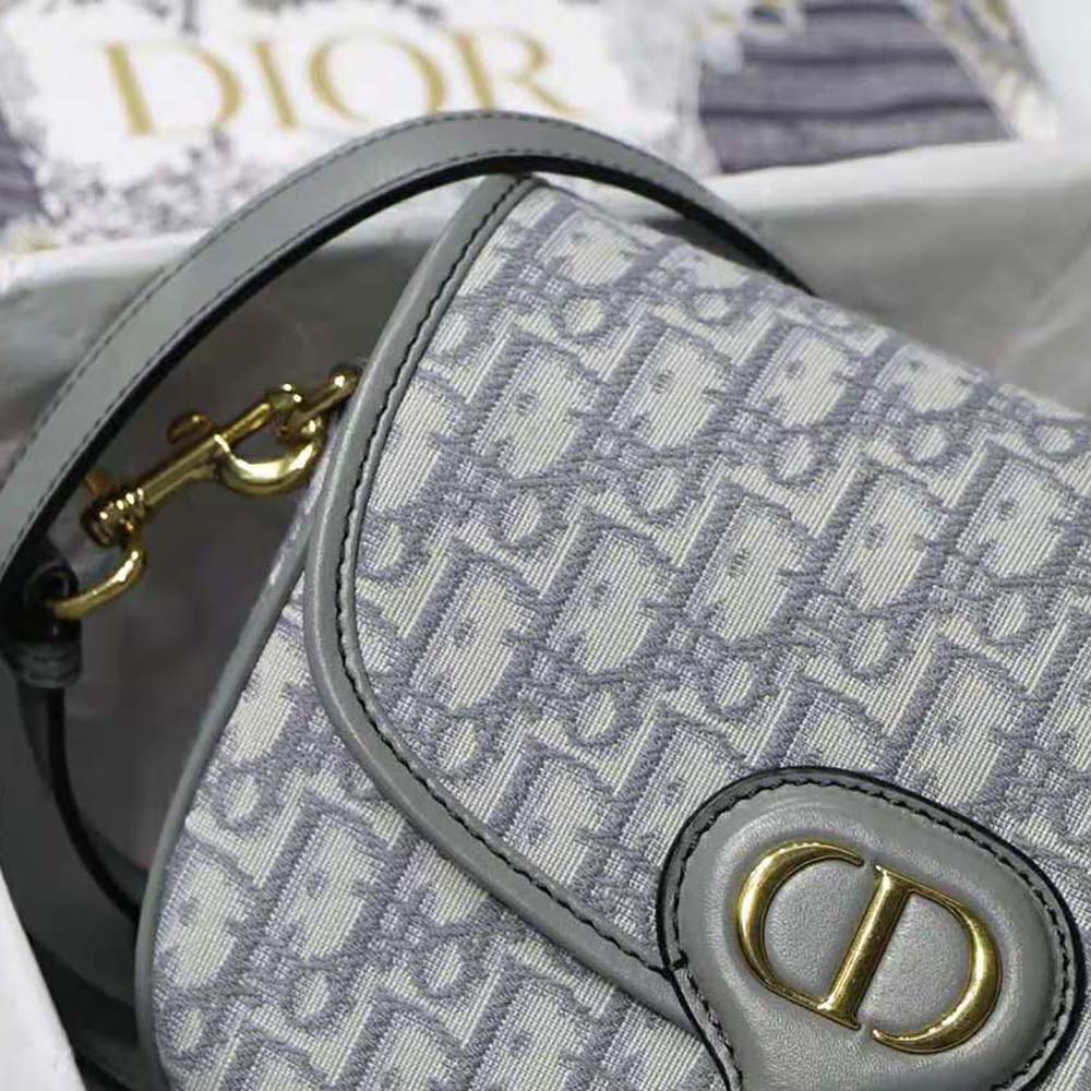 Dior Women Medium Dior Bobby Bag Gray Dior Oblique Jacquard - image 8