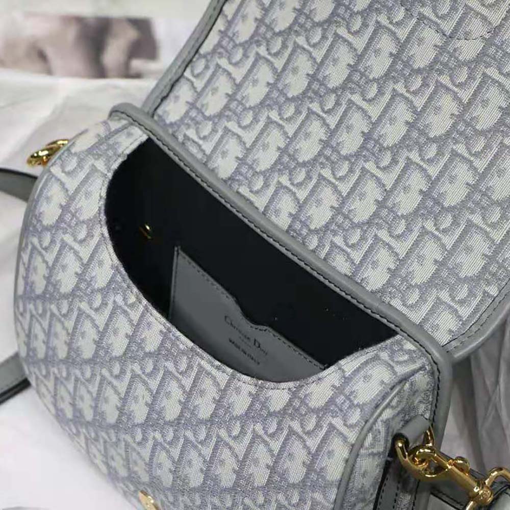 Dior Women Medium Dior Bobby Bag Gray Dior Oblique Jacquard - image 7