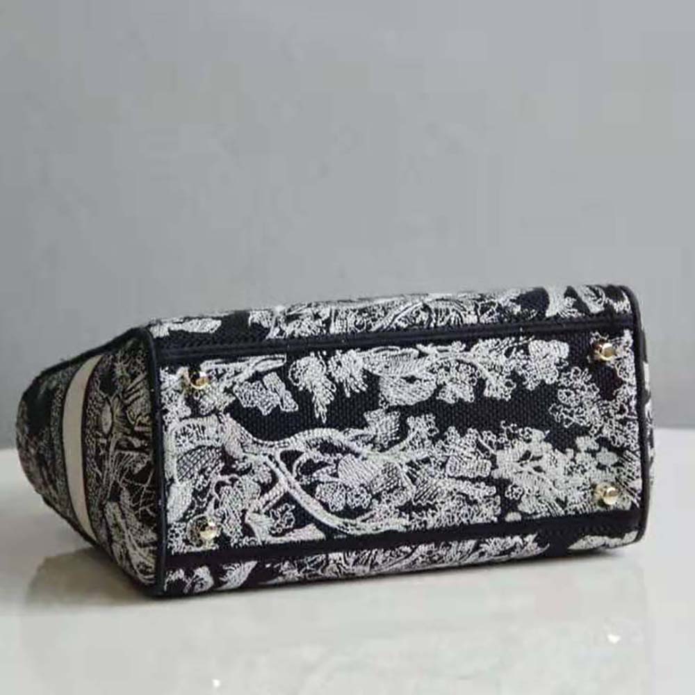 Dior Women Medium Lady D-lite Bag Blue Toile de Jouy Reverse Embroidery - image 4