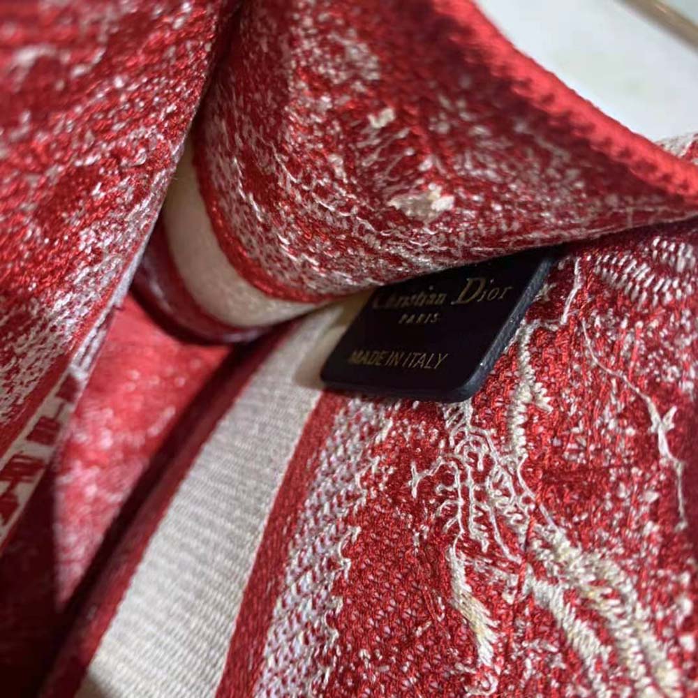 Dior Women Mini Dior Book Tote Fuchsia Toile de Jouy Reverse Embroidery - image 10