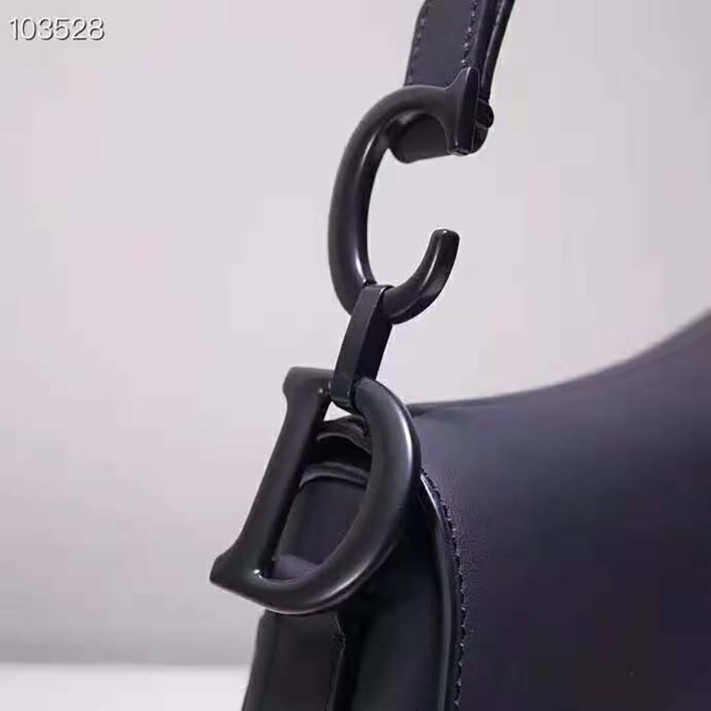 Dior Women Mini Saddle Bag Black Ultramatte Calfskin - image 5