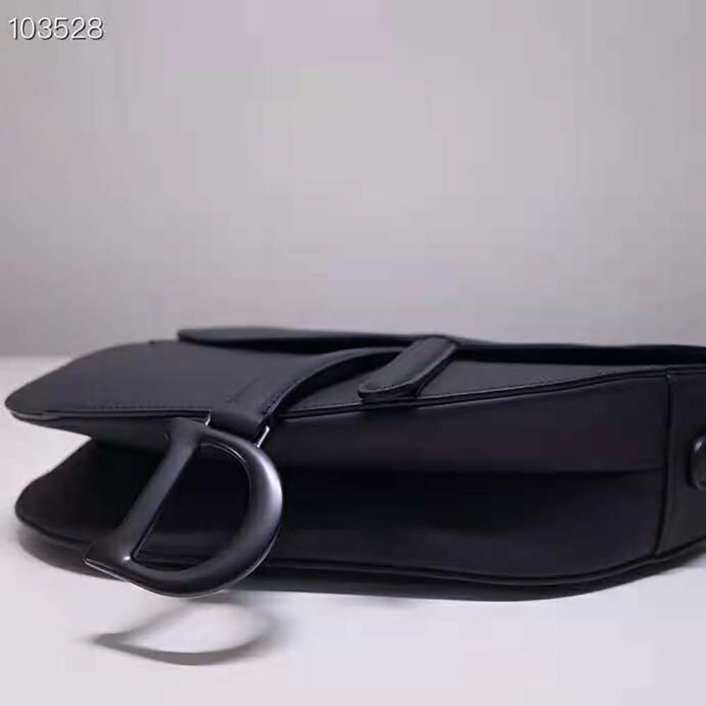 Dior Women Mini Saddle Bag Black Ultramatte Calfskin - image 6