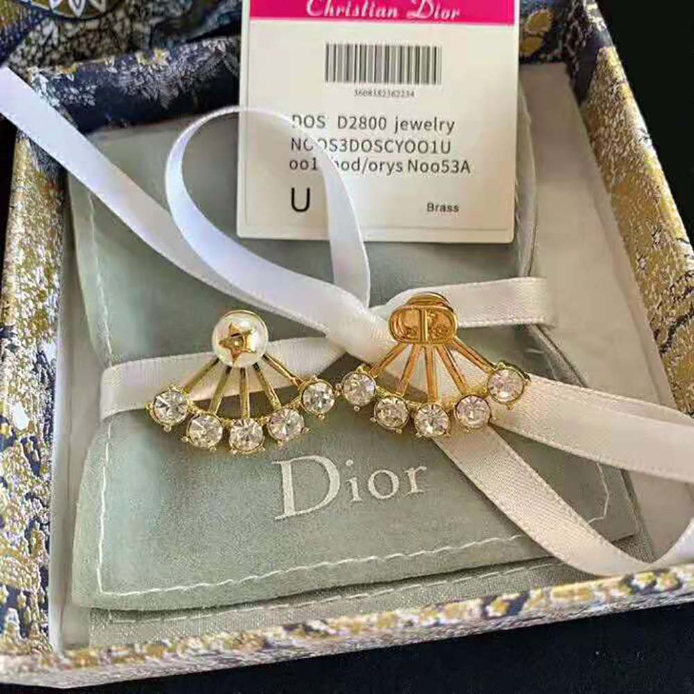 Dior Women Petit CD Earrings Gold-Finish Metal - image 10