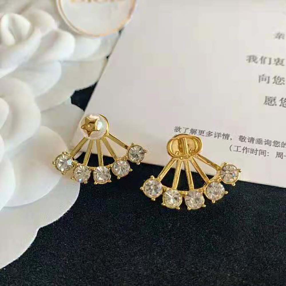 Dior Women Petit CD Earrings Gold-Finish Metal - image 9