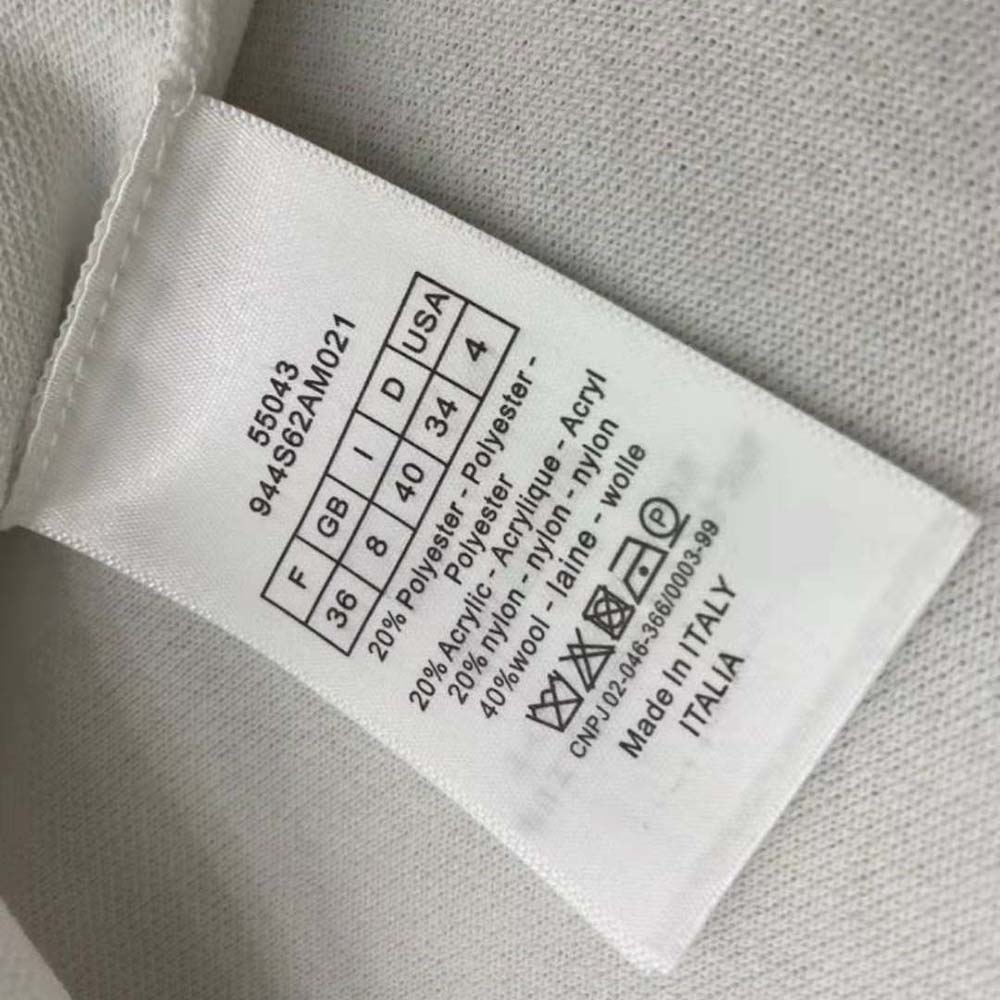 Dior Women Polo Shirt White and Navy Blue Cotton Jersey - image 9