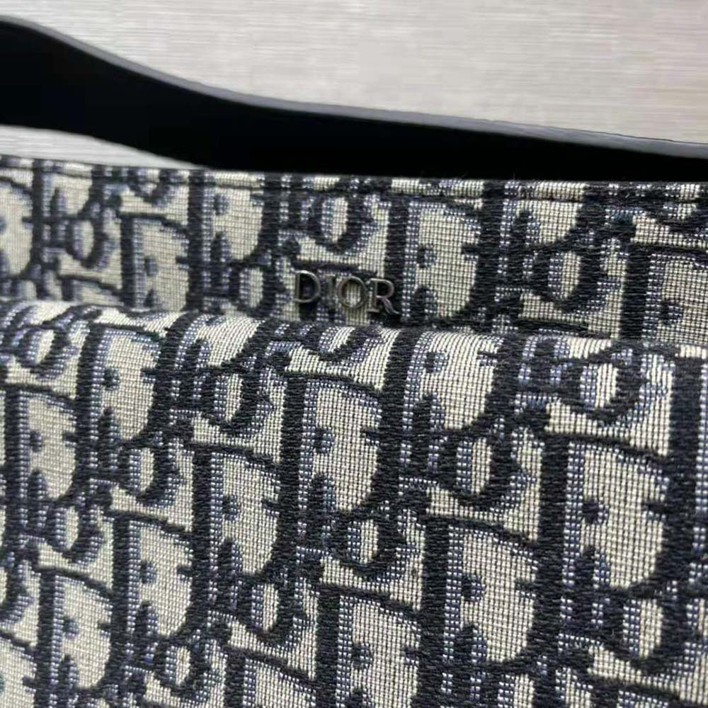 Dior Women Saddle Soft Bag Beige and Black Dior Oblique Jacquard - image 7