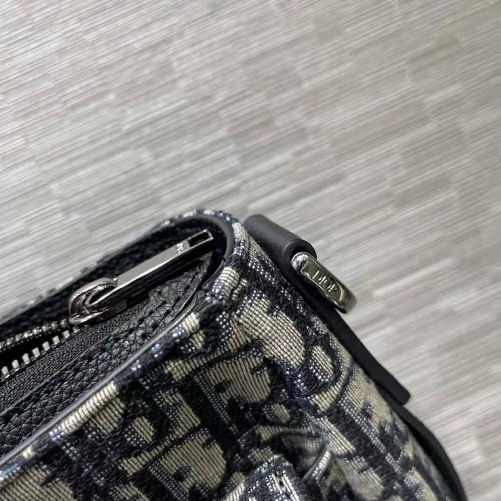 Dior Women Saddle Soft Bag Beige and Black Dior Oblique Jacquard - image 6
