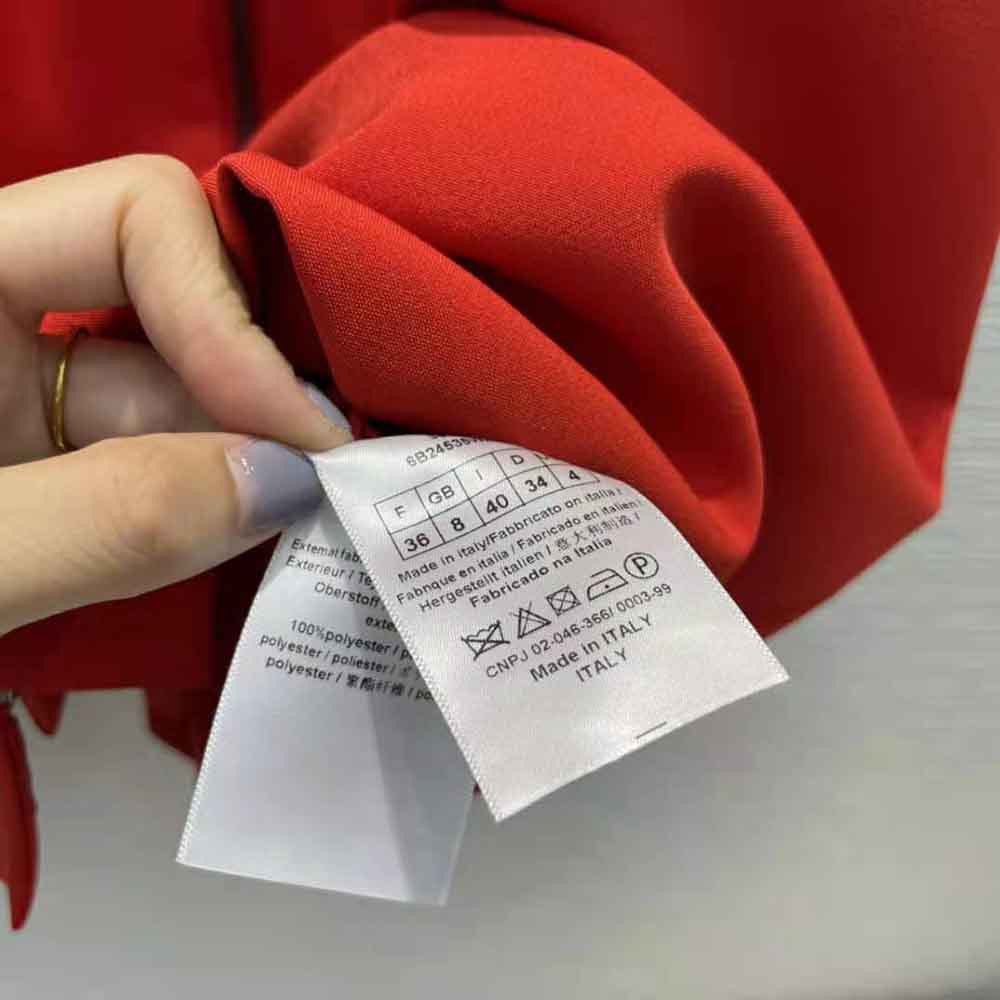 Dior Women Short Zipped Dress Red Double-Sided Wool - image 10
