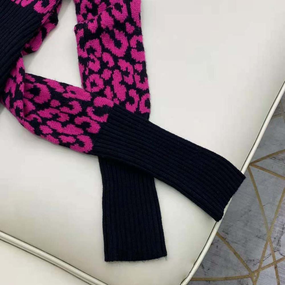 Dior Women Sweater Raspberry and Black Pop Mizza Cashmere - image 8