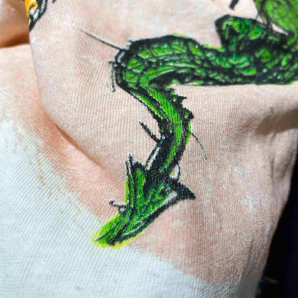 Dior Women T-Shirt Ecru Princess and Dragon Cotton Jersey and Linen - image 8