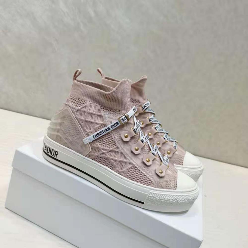 Dior Women Walk’n’dior Sneaker Pink Cannage Technical Mesh - image 6