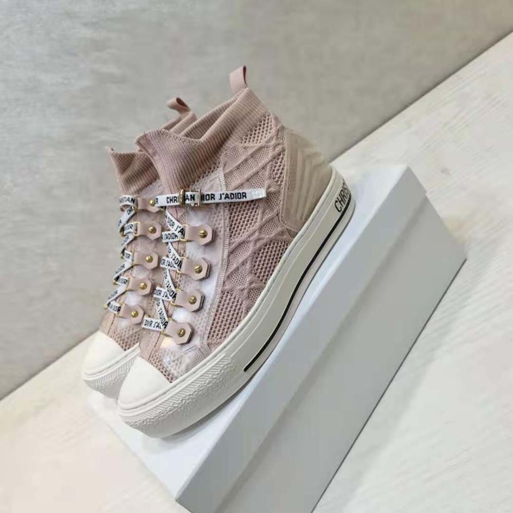 Dior Women Walk’n’dior Sneaker Pink Cannage Technical Mesh - image 7
