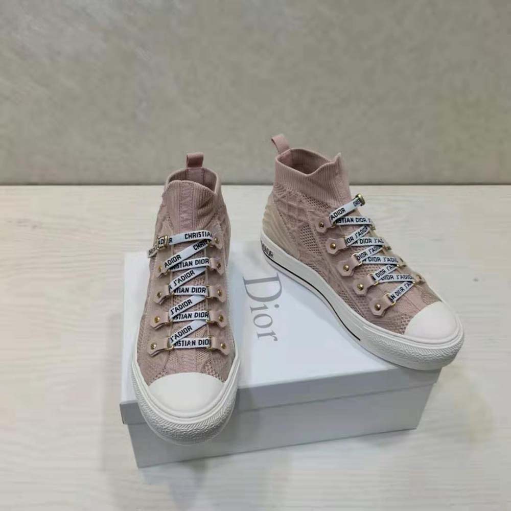 Dior Women Walk’n’dior Sneaker Pink Cannage Technical Mesh - image 4