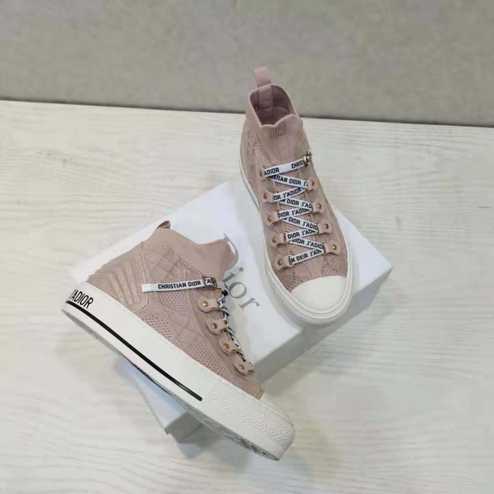 Dior Women Walk’n’dior Sneaker Pink Cannage Technical Mesh - image 8
