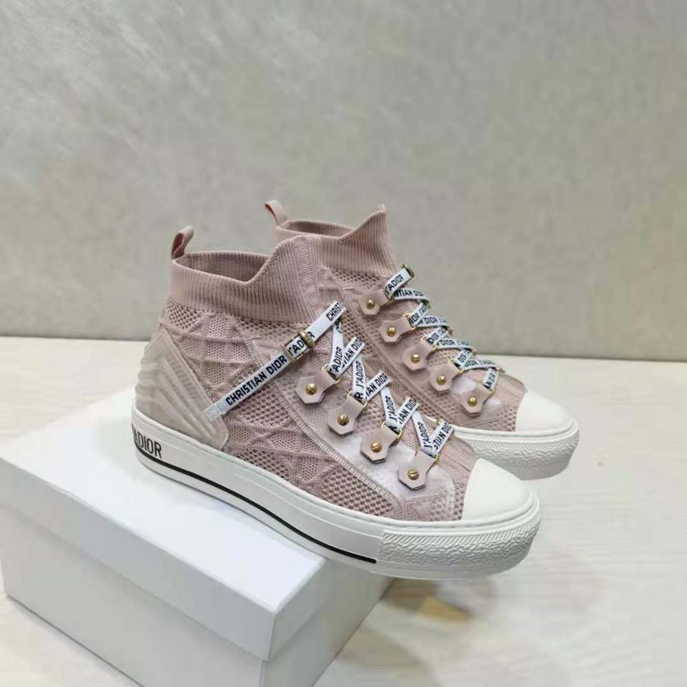 Dior Women Walk’n’dior Sneaker Pink Cannage Technical Mesh - image 5