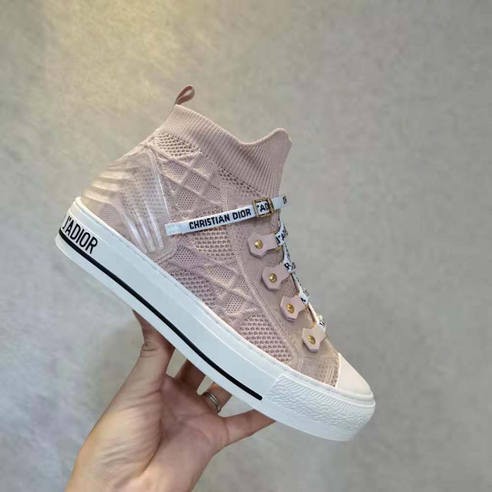 Dior Women Walk’n’dior Sneaker Pink Cannage Technical Mesh - image 9